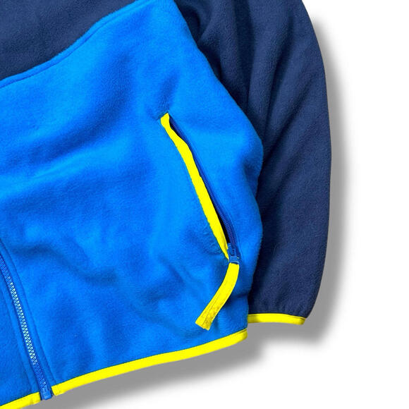 COLUMBIA Back Bowl Full Zip Fleece Jacket Mens 2XL Blue Yellow Vintage Style $95 - Picture 6 of 10